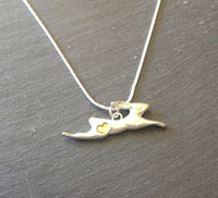 Jumping Hare Necklace by Xuella Arnold