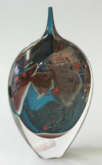 Hand-blown glass form by Peter Layton