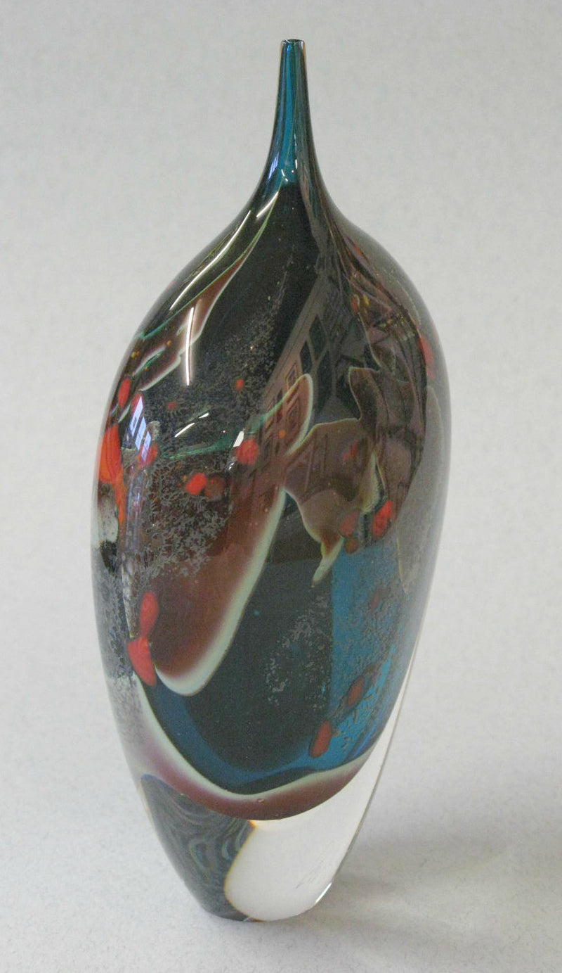Hand-blown glass form by Peter Layton