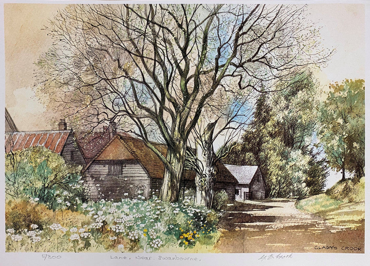Lane Near Swanbourne by Gladys Crook