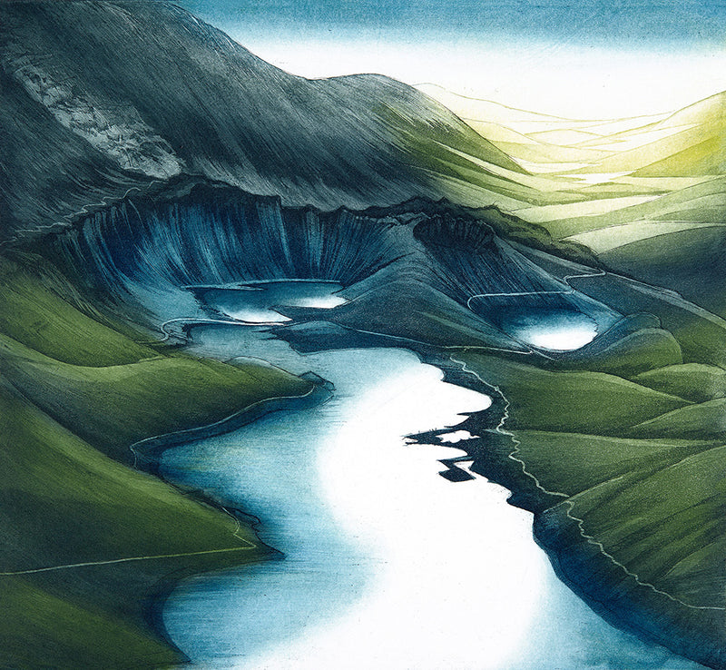 Shining Water, Snowdonia by Morna Rhys