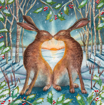 Loving the Yule Dawn Print by Wendy Andrew