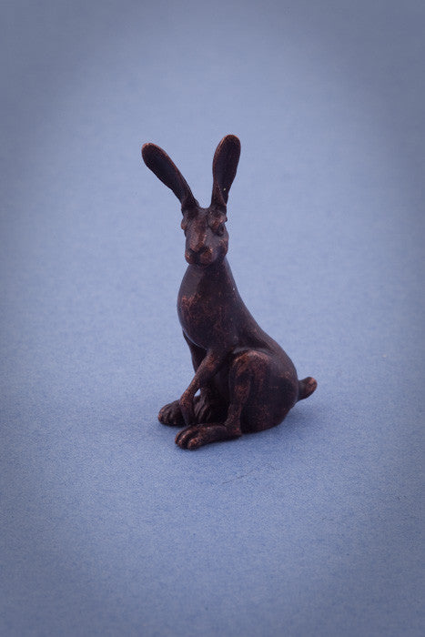David Meredith Bronze Alert Hare Sculpture