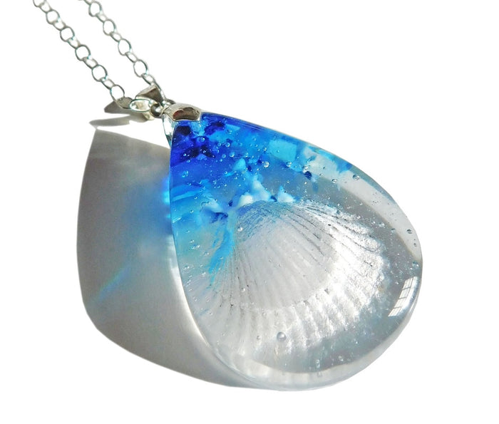 Medium Teardrop Shell Pendant by Connell & Hart