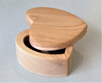 Small Heart Shaped Wooden Box by Martin Stephenson
