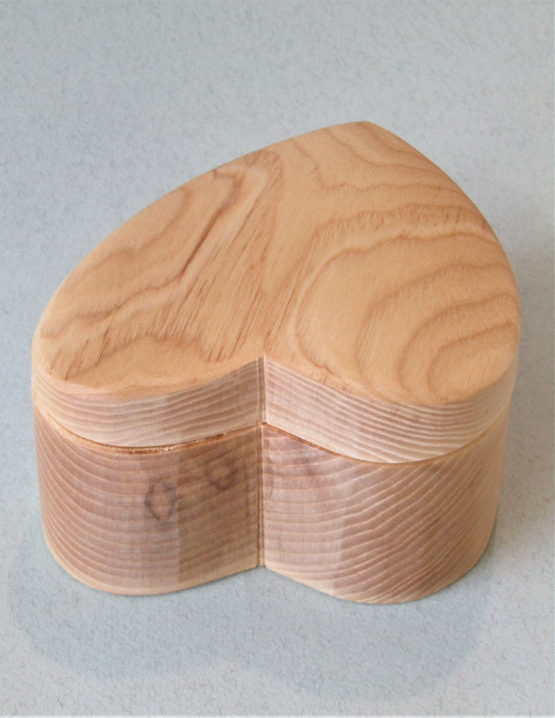 Small Heart Shaped Wooden Box by Martin Stephenson