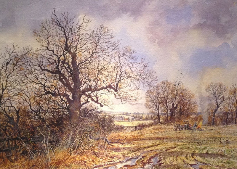 March Near Cuddington by Edward Stamp