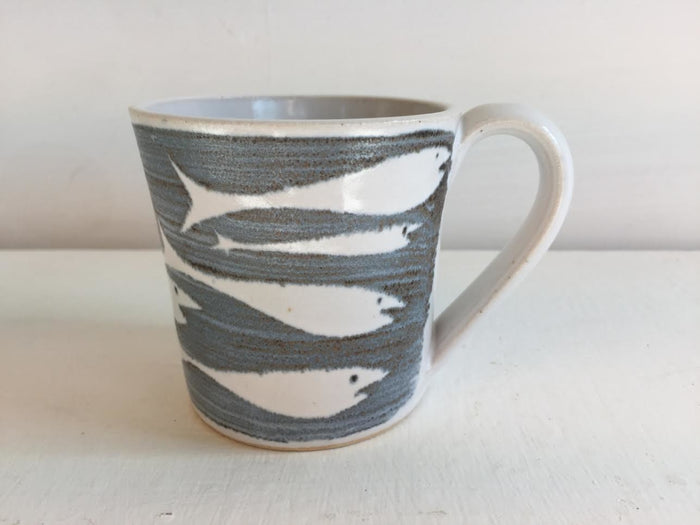 Whitebait Design Small Mug by Neil Tregear