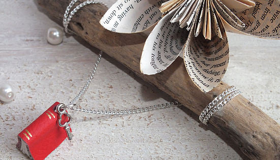 Miniature Book Necklace