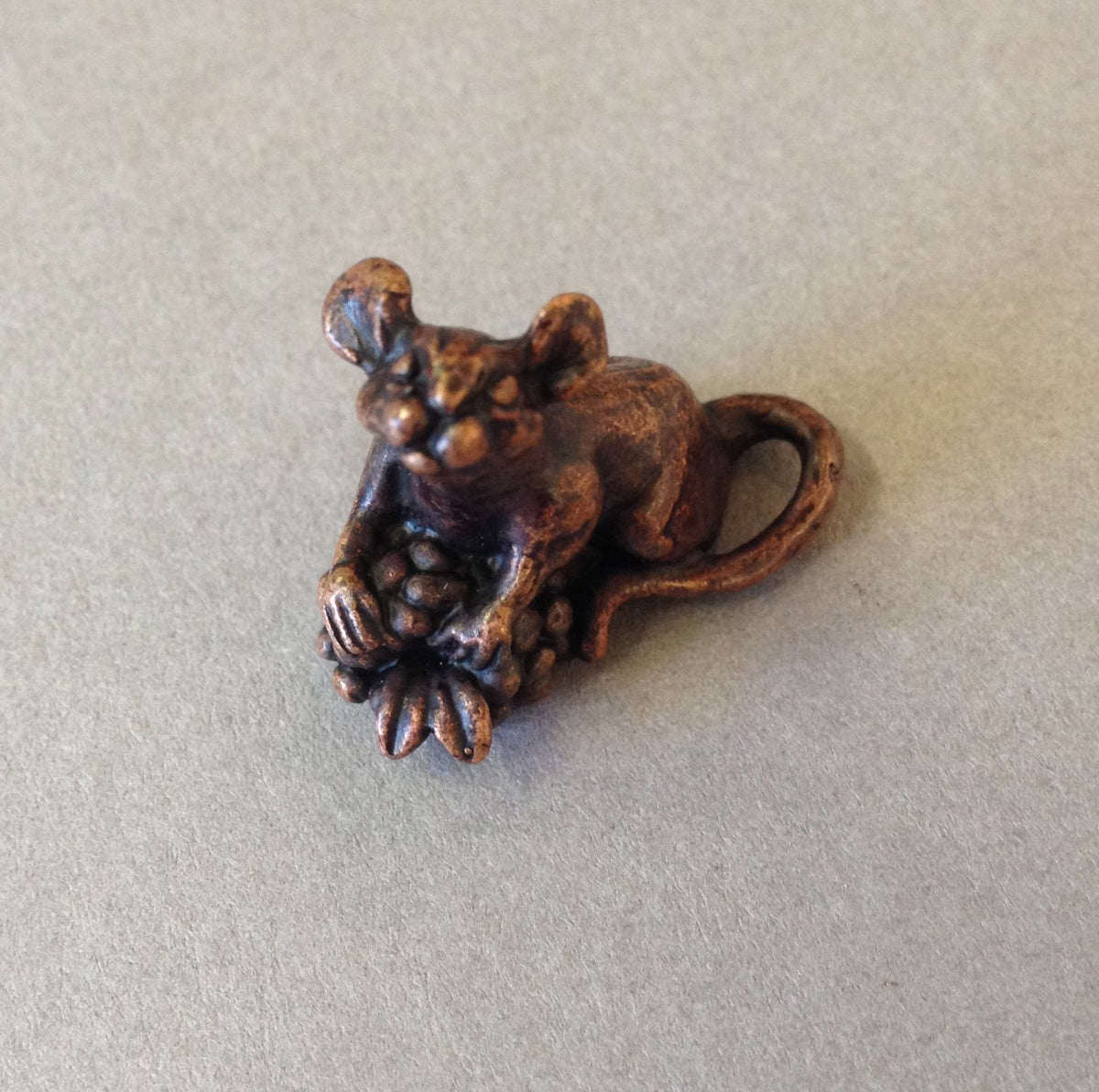 Miniature Mouse with Berry by David Meredith