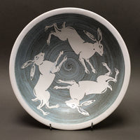 Hares Design Large Dish by Neil Tregear