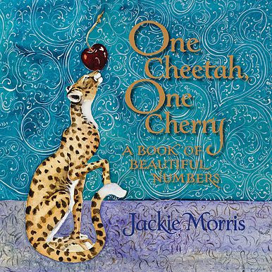 One Cheetah, One Cherry - SIGNED COPY!!! - hard back book written & illustrated by Jackie Morris