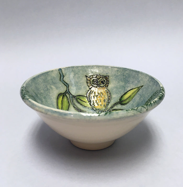 Small Owl Bowl by Jeanne Jackson