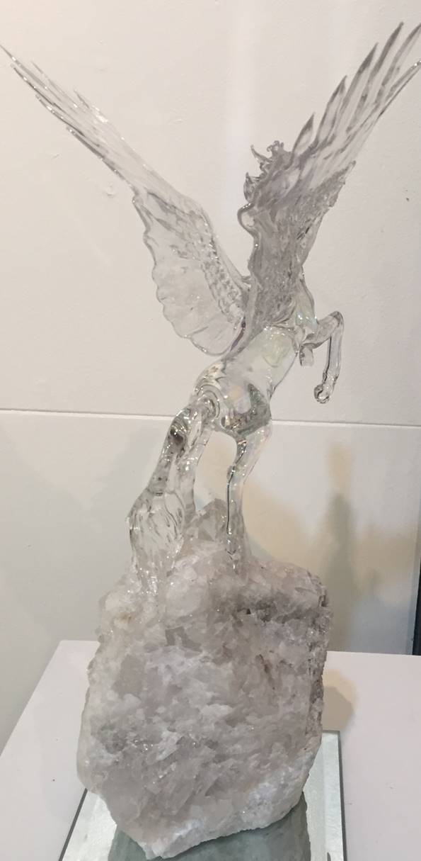 Pegasus - Glass Sculpture by Sandra Young