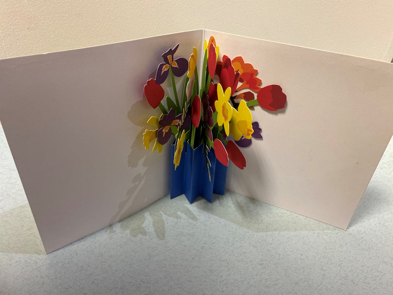 Pop-Up Greetings Card - Flower Vase