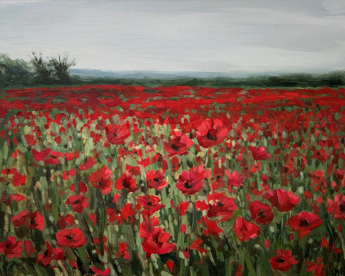 Poppies at Kingsey by Laura Bardell