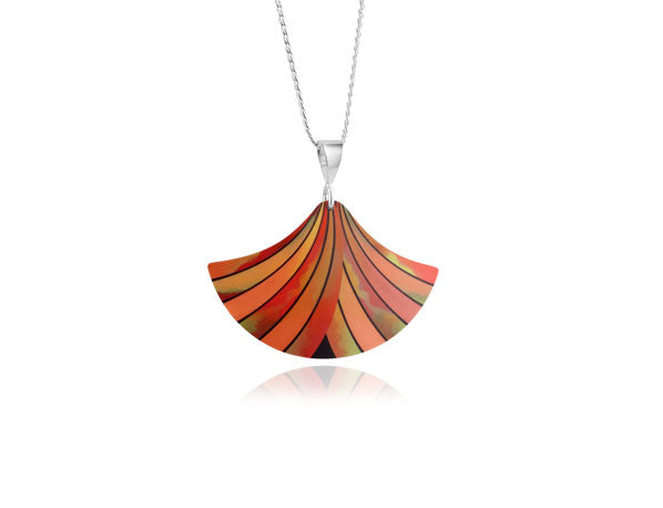 Ribbon Orange Pendant by Pixalum
