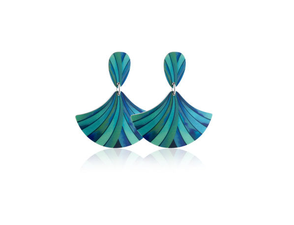 Ribbon Turquoise Earrings