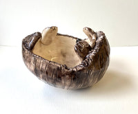 Handmade ceramic Hedgehog pot by Stephanie Beasley