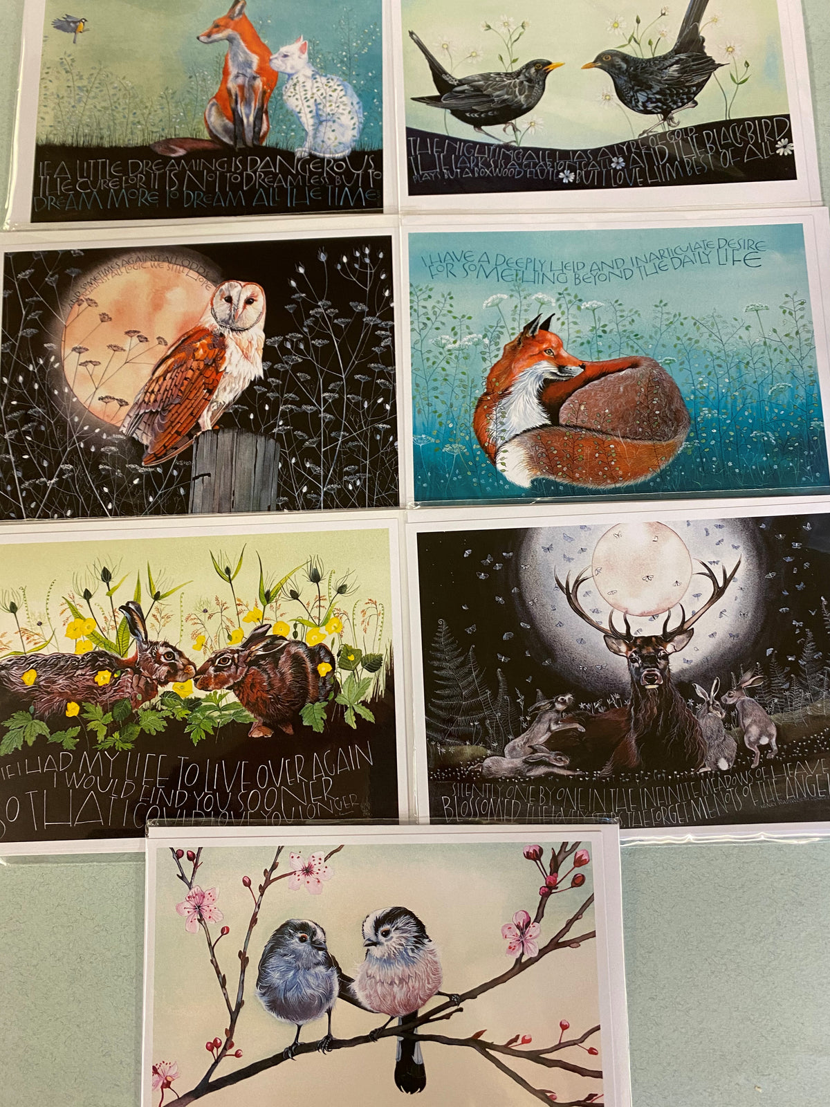 Set of 7 Mixed Cards by Sam Cannon