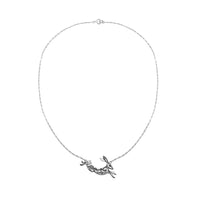 Small Silver Hare Necklace 16" by Julia Thompson