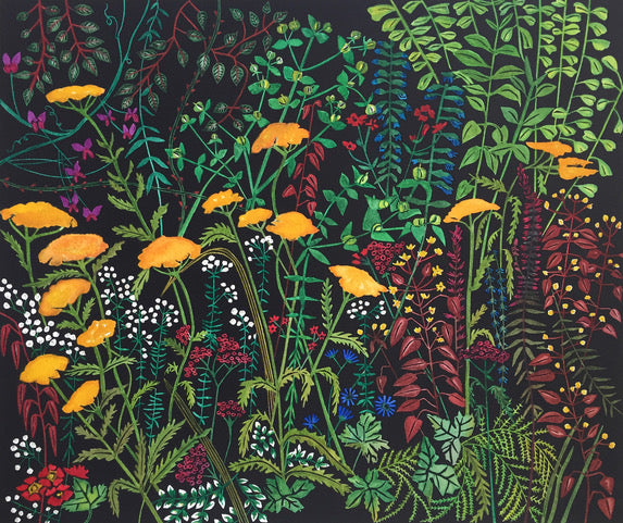 Hand produced woodcut by Helen Taylor