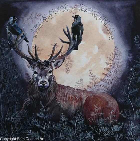The Jackdaws and The Deer by Sam Cannon