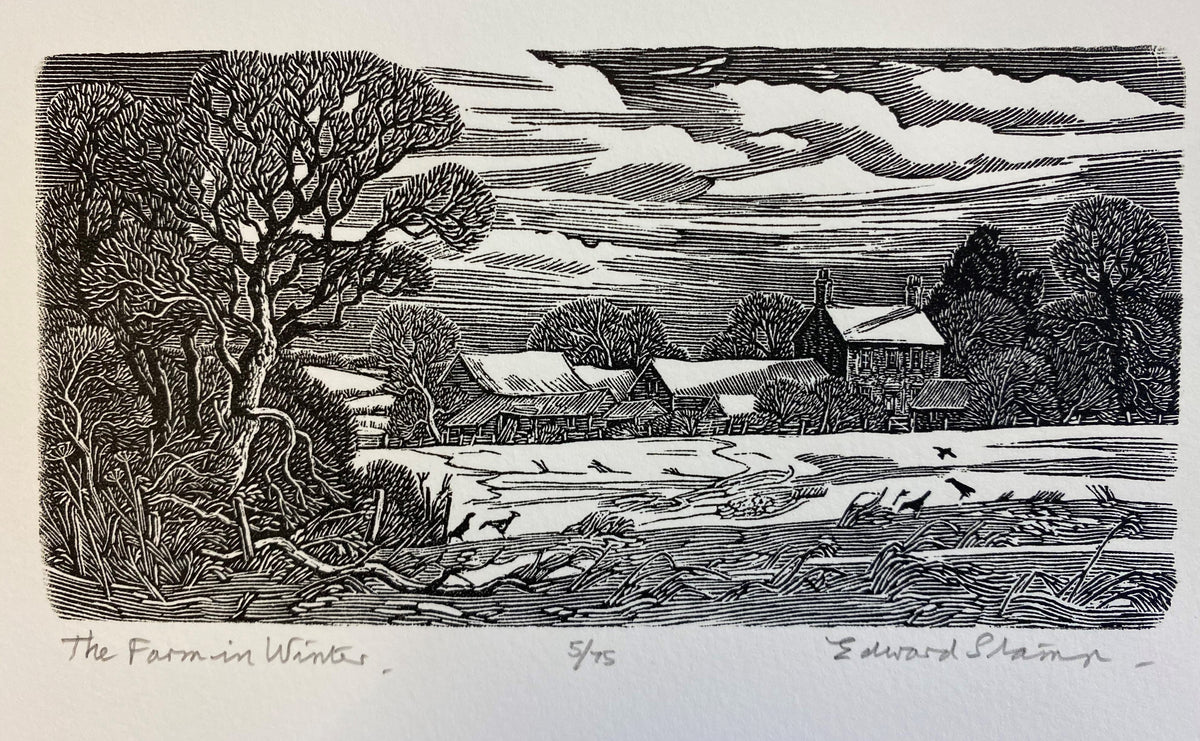 The Farm in Winter by Edward Stamp RI