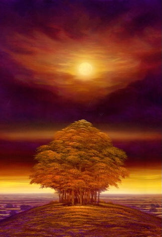 The Fire Moon - Original Painting by Mark Duffin