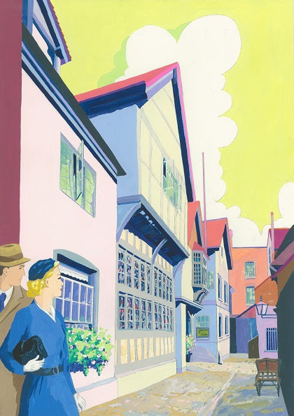 "The Kings Head, Aylesbury" limited edition print by Mary Casserley