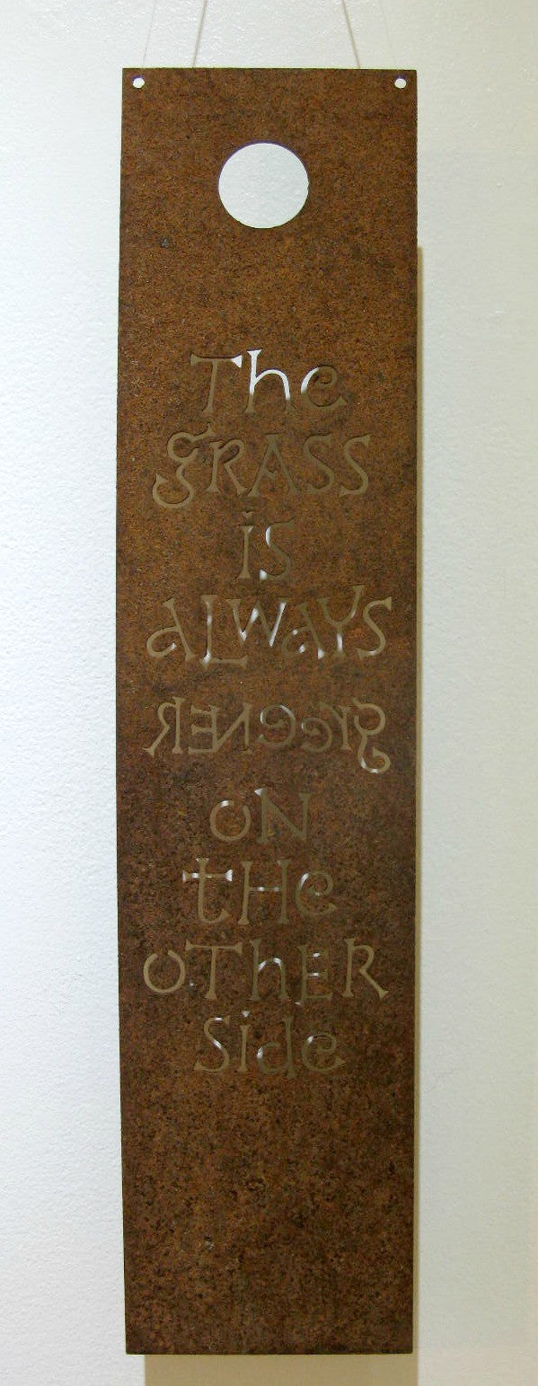The Grass - Lasercut Corten Steel by Annet Stirling