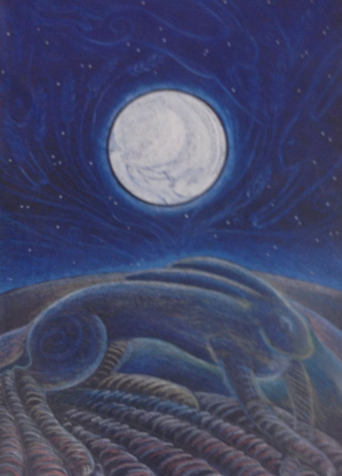 The Hare in the Moon by Hannah Willow