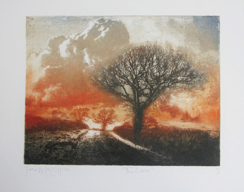 The Lane, Etching by Ian MacCulloch