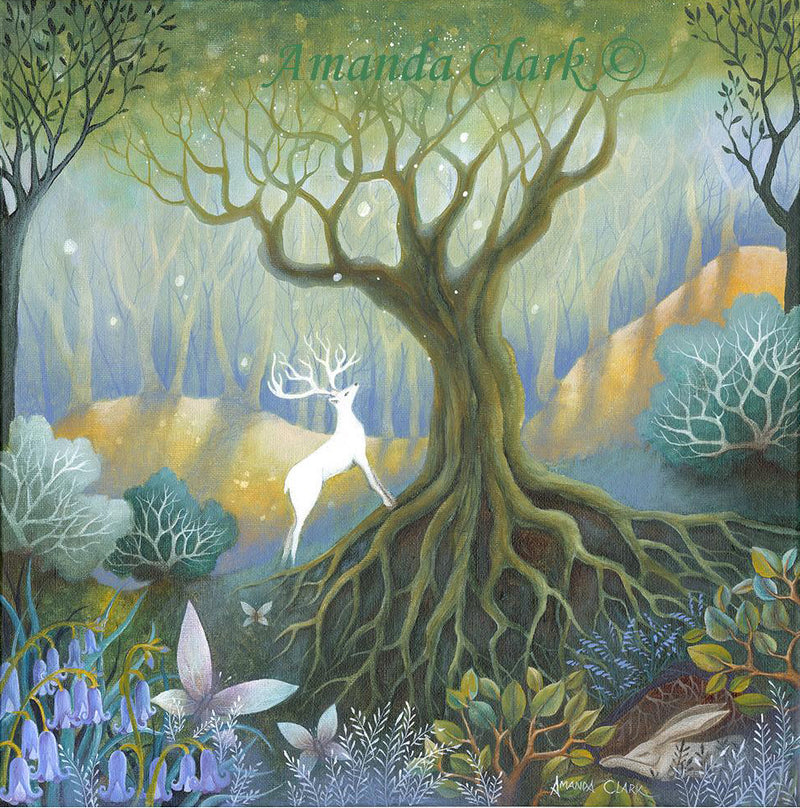 The Wishing Tree - original acrylic painting on canvas by Amanda Clark