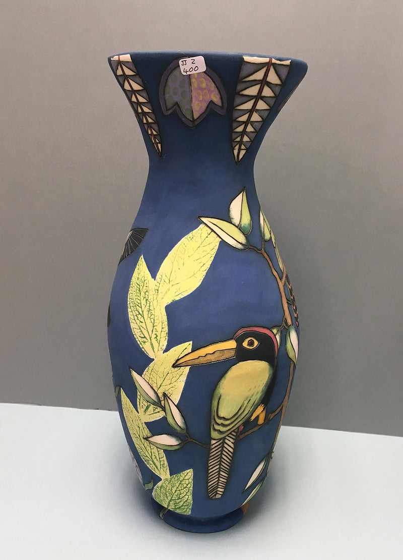 Tall Toucan Statement Vase by Jeanne Jackson