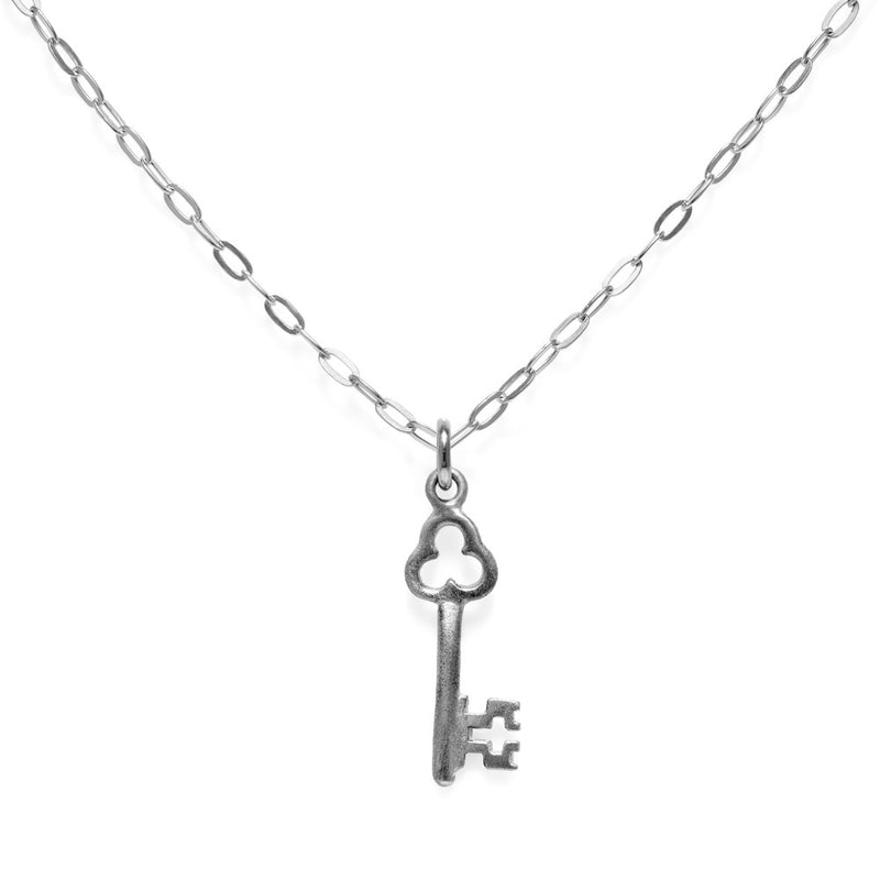 Trinket Key Necklace Silver 18" by Julia Thompson