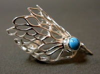Silver Turquoise Ring - Sterling Silver Jewellery by Elena Brennan
