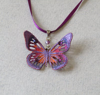 Butterfly Pendant with Swarovski Crystals.
