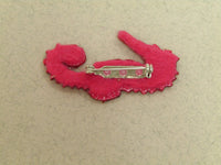 Seahorse Embroidered Brooch by Vikki Lafford Garside