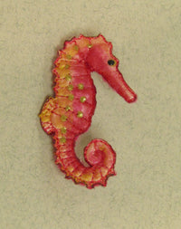 Seahorse Embroidered Brooch by Vikki Lafford Garside