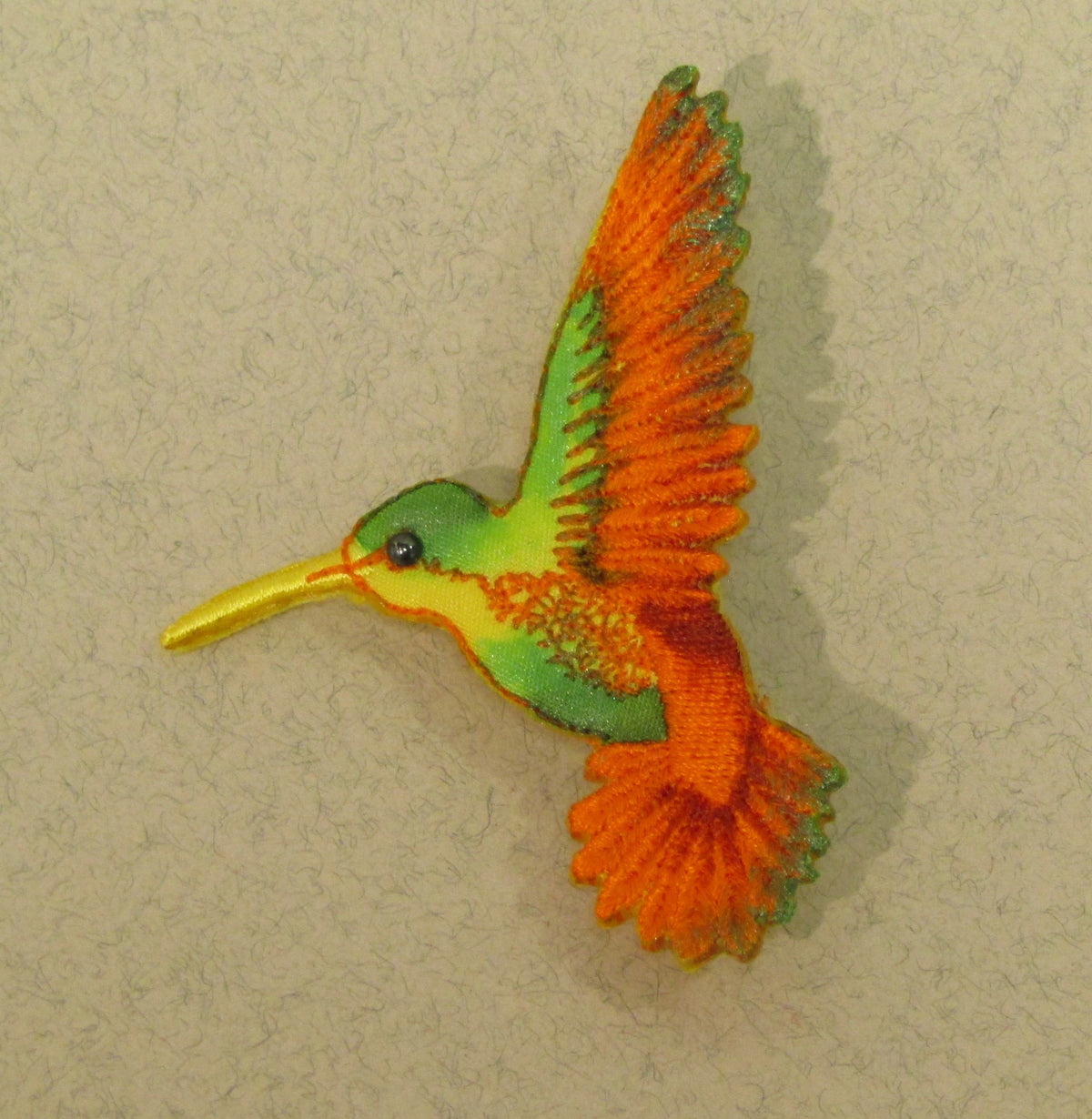 Hummingbird Embroidered Brooch by Vikki Lafford Garside