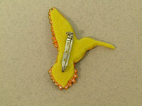 Hummingbird Embroidered Brooch by Vikki Lafford Garside