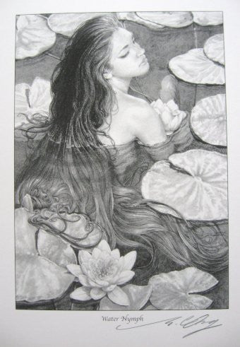 Water Nymph - Reproduction Print Signed by Ed Org