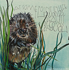 Water Vole Limited Edition Print by Sam Cannon