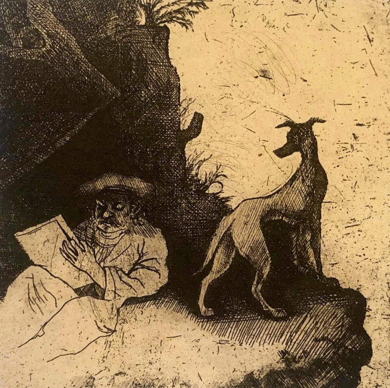 Windhond - Rembrandt's Dog III by Mychael Barratt