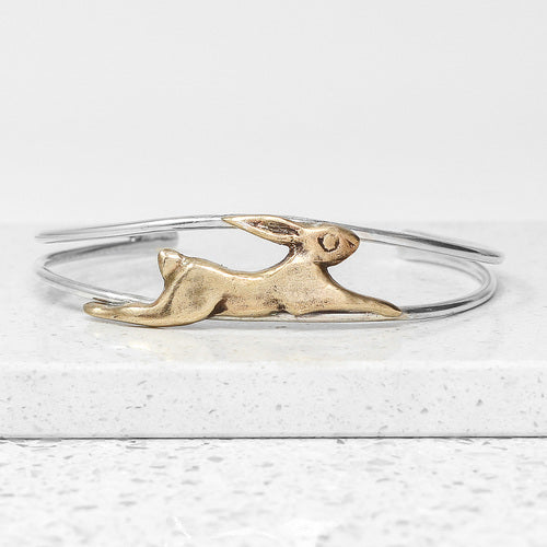 Bronze Hare Cuff by Xuella Arnold