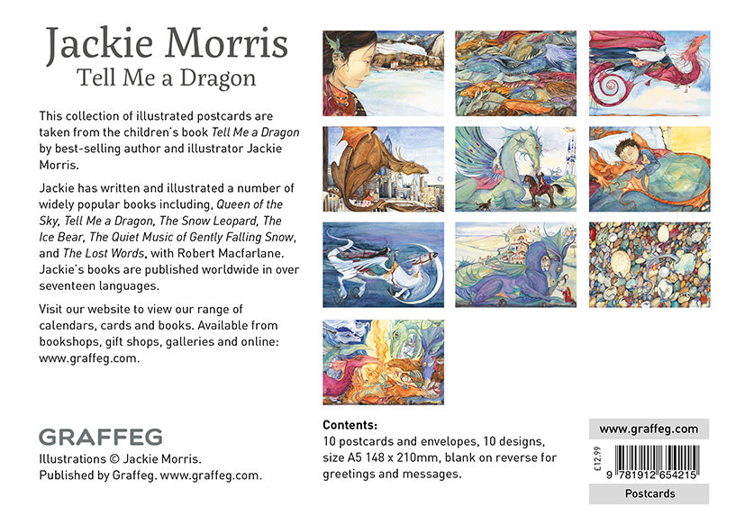 "Tell Me a Dragon" postcard pack by Jackie Morris
