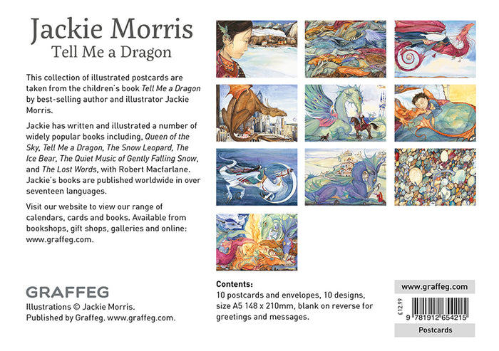"Tell Me a Dragon" postcard pack by Jackie Morris