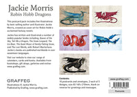 Robin Hobb Dragon by Jackie Morris postcard pack of 10