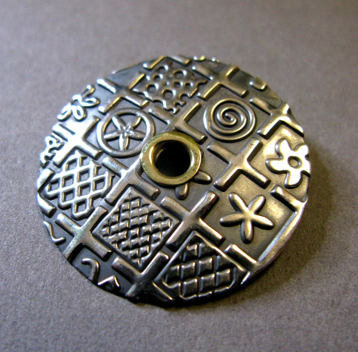 Oxidised Brooch by John Field